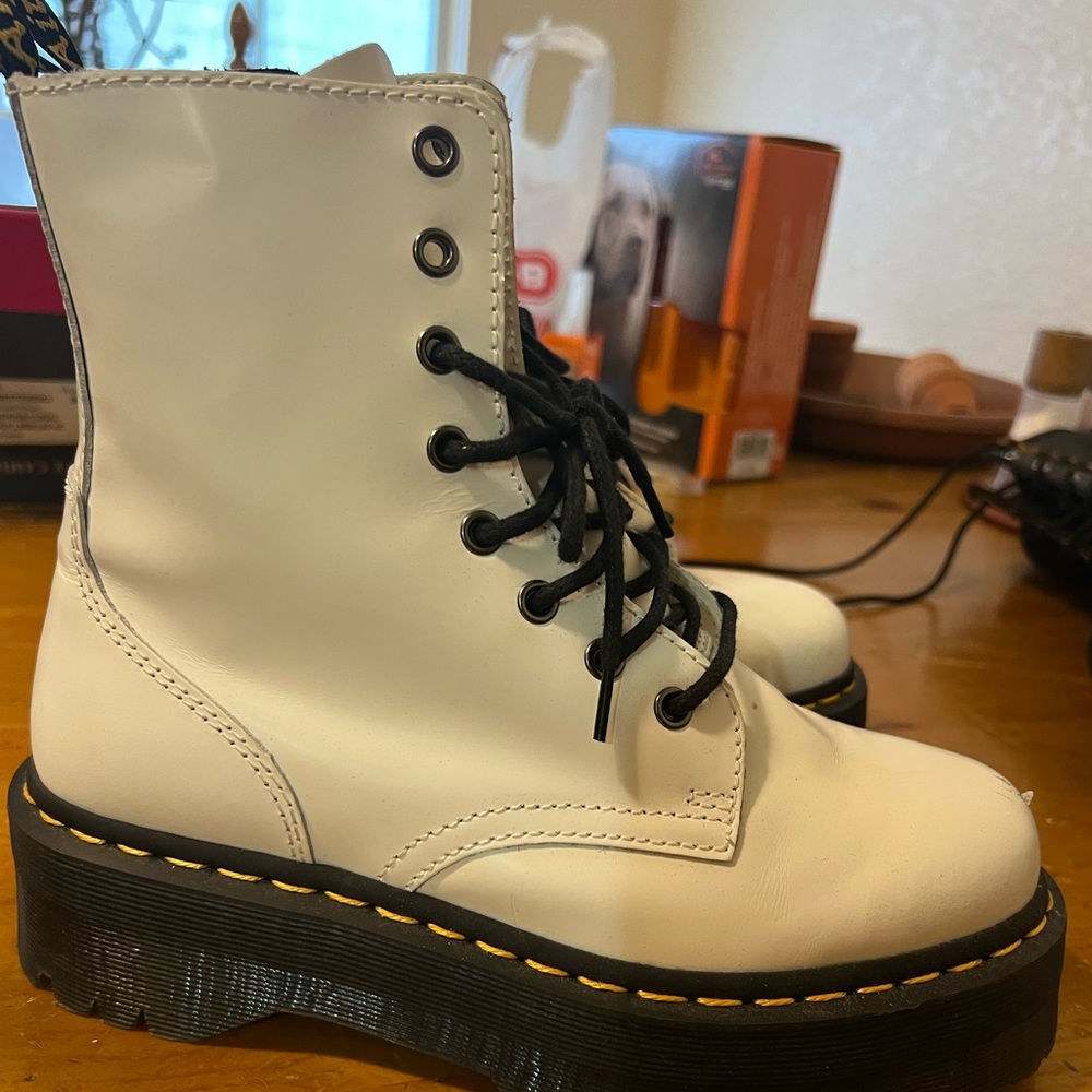 White platform  Doc Martens